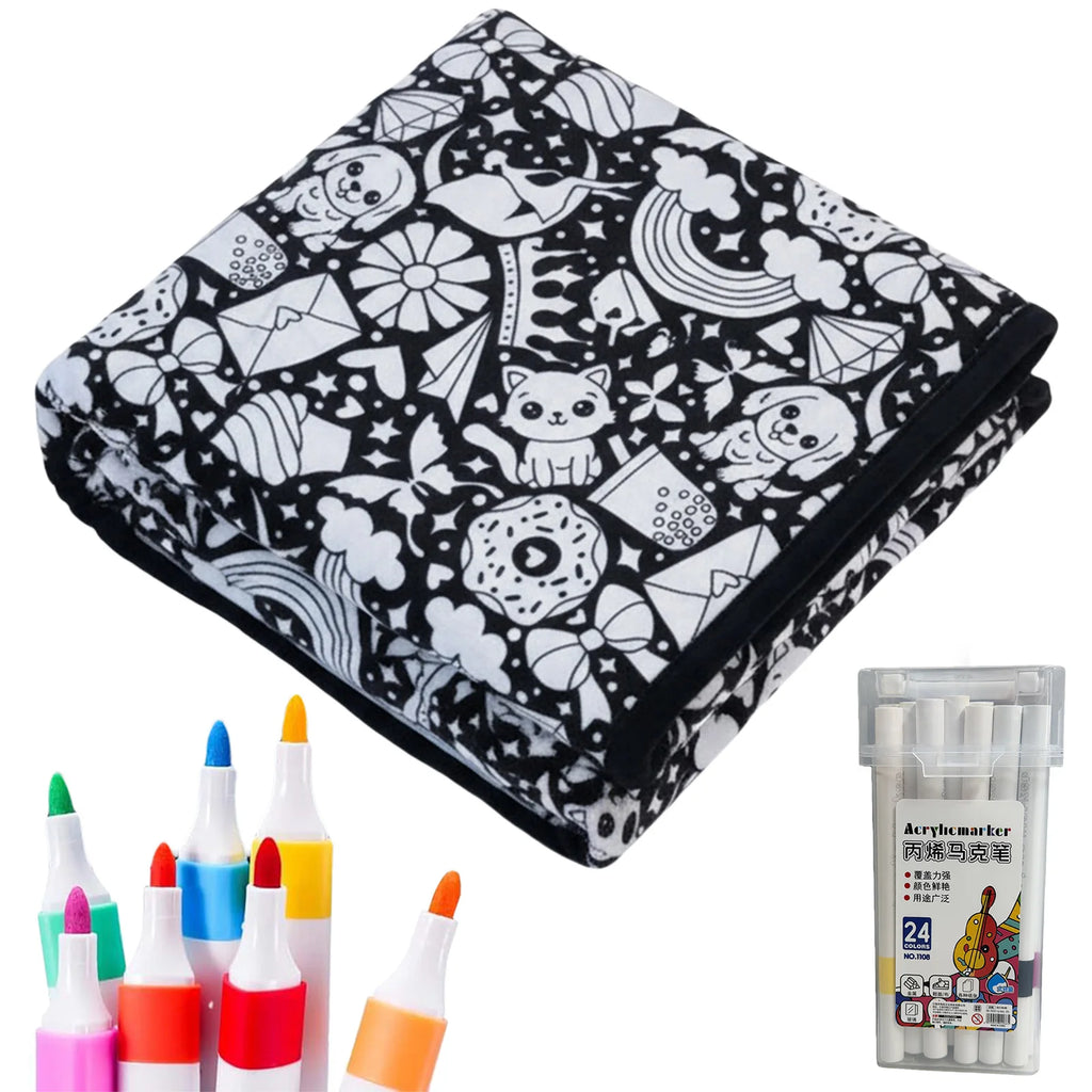 Couverture à colorier DIY