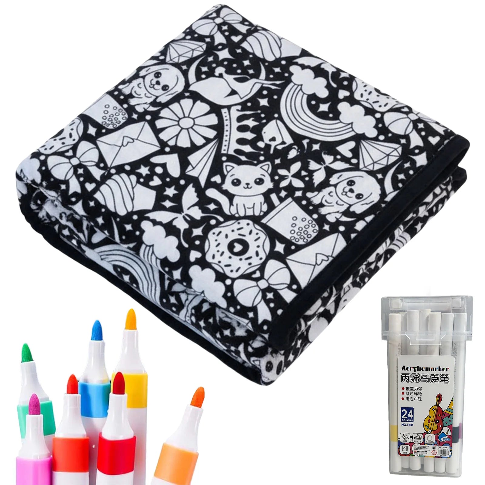 Couverture à colorier DIY