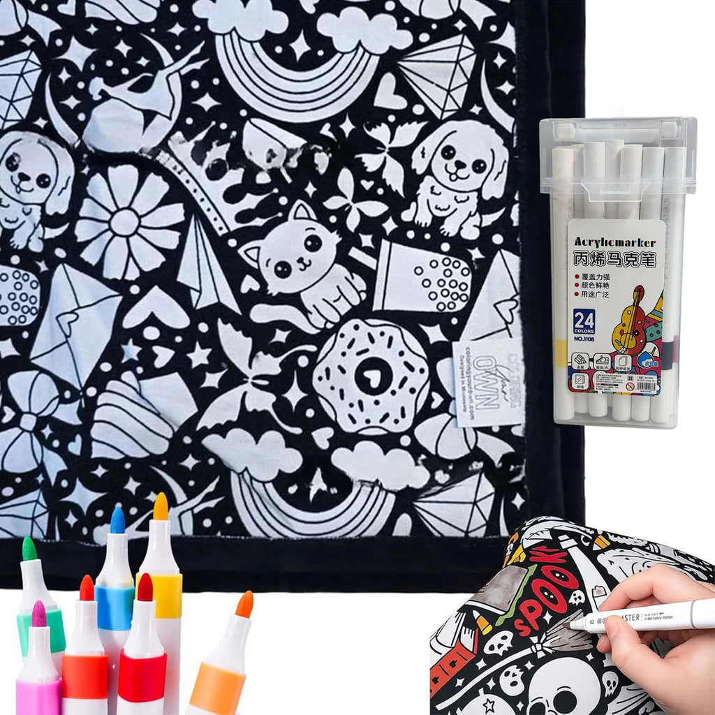 Couverture à colorier DIY