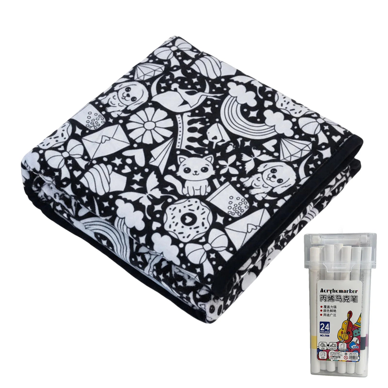 Couverture à colorier DIY